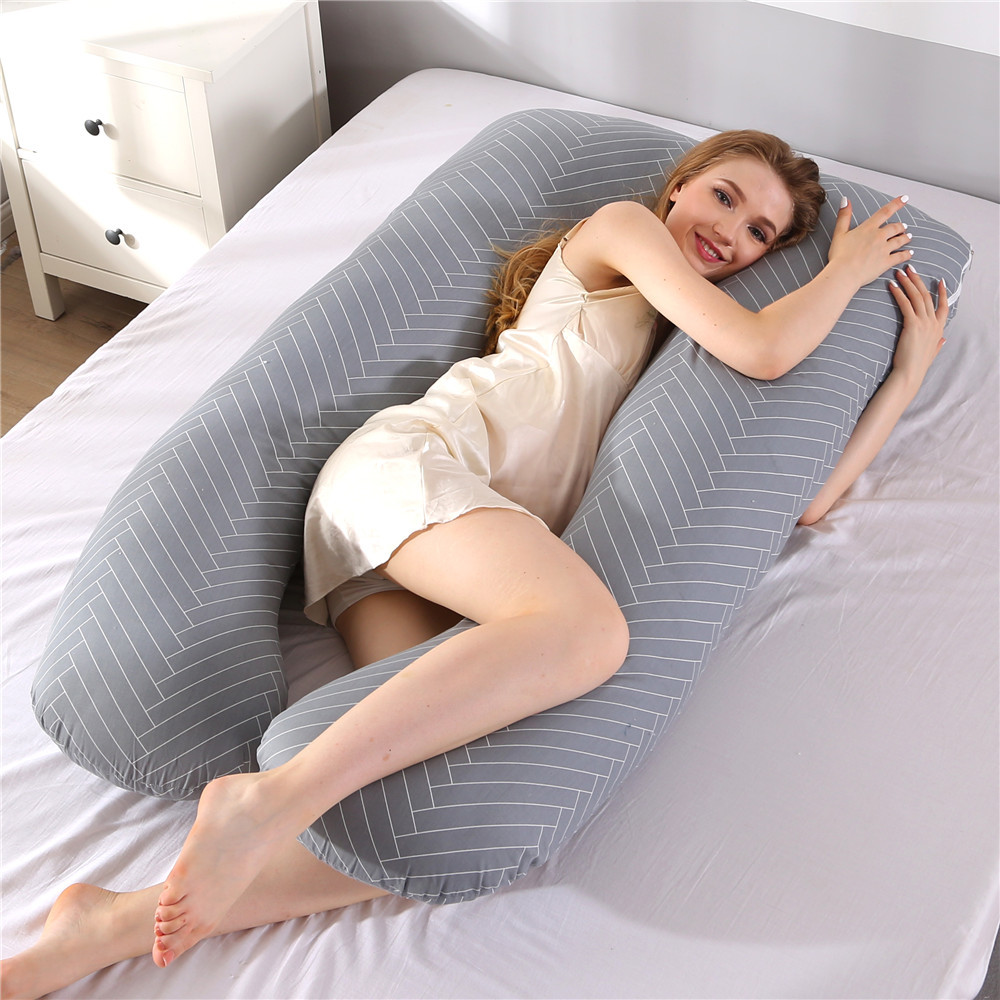 임신 베개 130*70cm 임신 한 여성을위한 수면 허 - Nursing Pillow Breastfeeding 리뷰 및 가격